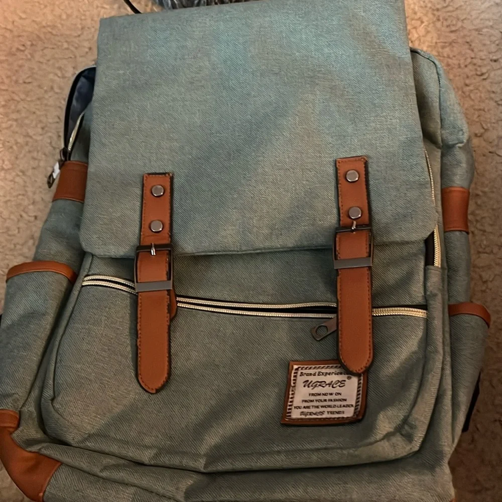Blue backpack - Picture 1 of 3